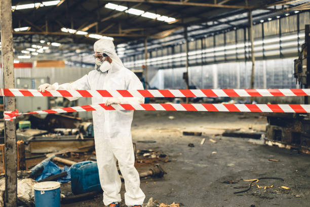 Professional Biohazard technician working in Edisto Island, SC